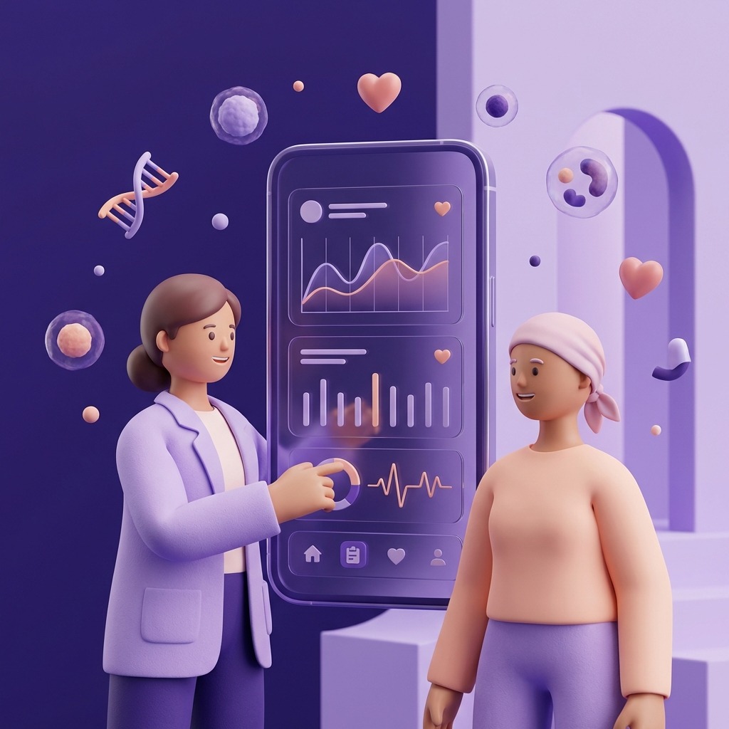Cancer Care App Illustration